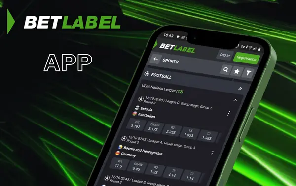 BetLabel Aplicação móvel